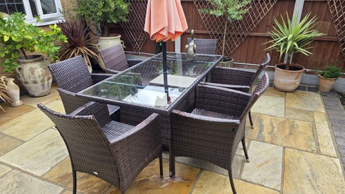 Seater rattan garden - 6-seater,
