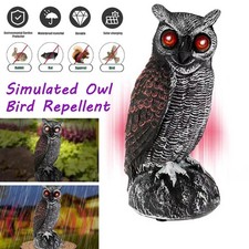 Solar Owl Decoy Deterrent Bird