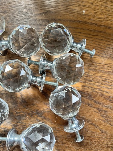 Crystal door knobs them - knobs, 12