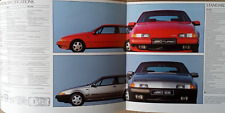 Volvo 480ES & Turbo UK brochure. 1990 excellent condition. 38 pages.