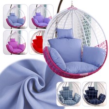 Unstuffed Hanging Swing Egg Chair Cushion Cover Patio Large Round Papasan Pad