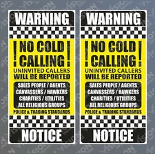 2x Stop Cold Calling Door
