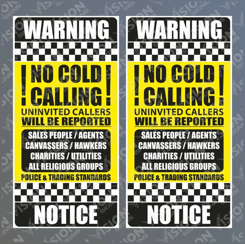 Stop cold calling door - stop,