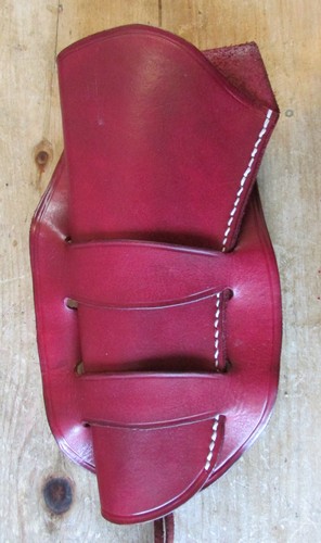 New mahogany genuine leather - new,