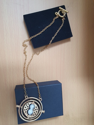Time turner necklace - time, gold