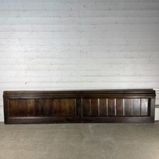 Antique Oak Pew Back Panel