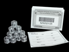 Pigeon Racing Rings 2025 Portugal Official Pigeons Bands Washers with ID Cards