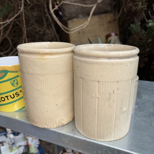 Large jam pots - , victorian