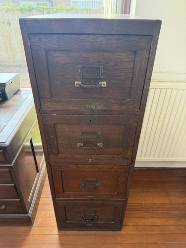 Vintage panelled filing - panelled,