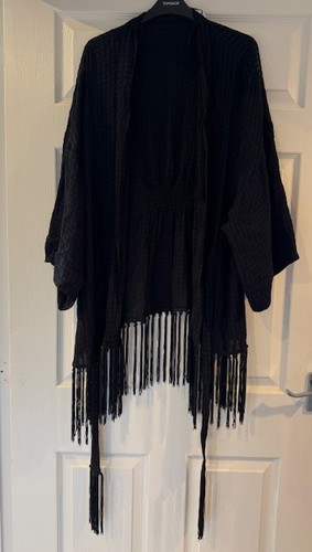 Zara black kimono with - black,
