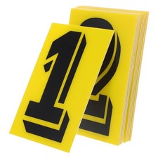  10 Pcs Number Plate House Adhesive Address Signs Apartment Door Numbers