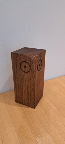 Handmade solid oak owl - , door