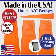 3 - 5.5 " USA HARD logging Felling Bucking Tree Forestry Falling Spiked Wedges