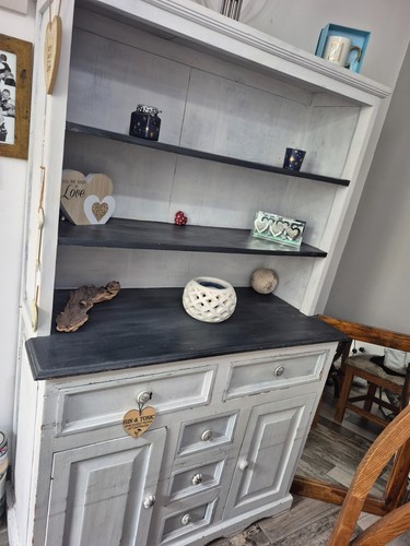 Dresser display cabinet shabby - display,