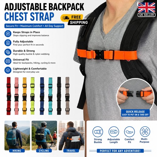 Backpack chest strap - strap, harness