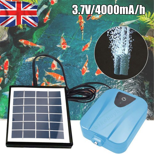 Solar powered oxygenator pond - powered,