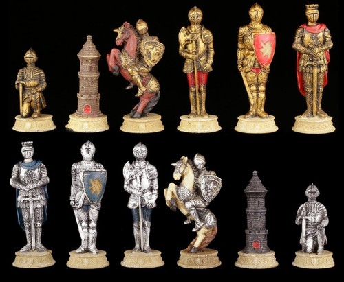 Chess pieces set knights - set,