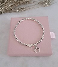 Paw Print Heart Bracelet