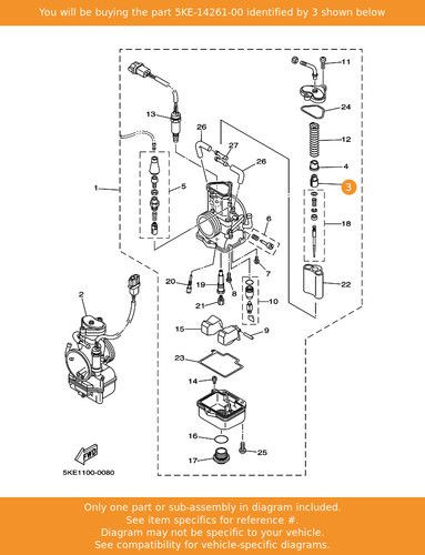 Yamaha holder 5ke 14261 00 - yamaha, 5ke-14261-00