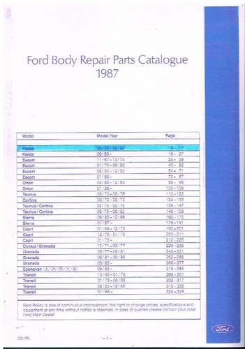 Ford fiesta mk1 incl - ford, (incl