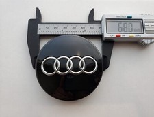 Audi 68mm black chrome - audi,