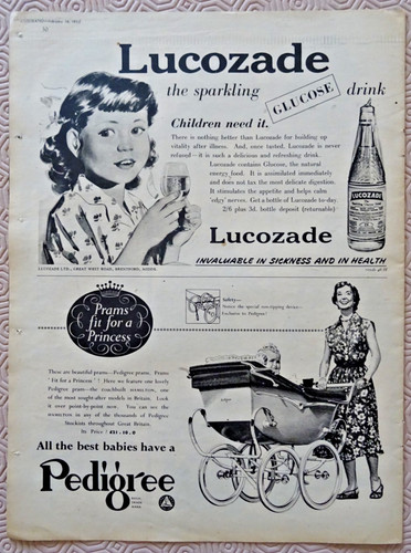 1952 pedigree prams lucozade - prams,