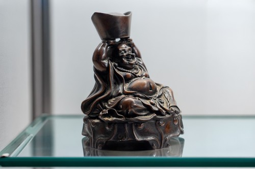 Laughing buddha with sycee - with, –