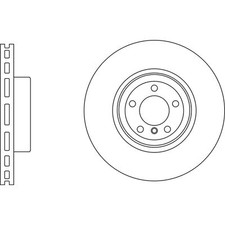 2x Brake Discs Vented For BMW