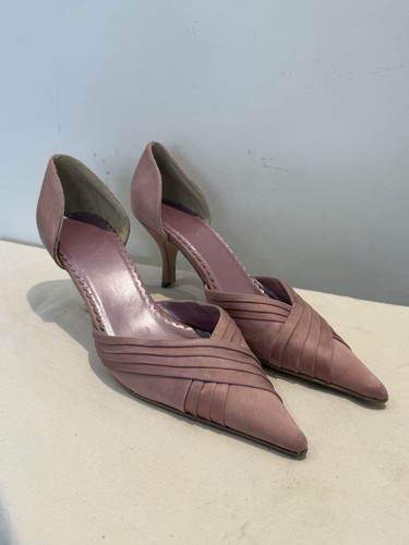 Next pink satin pointed toe - next,