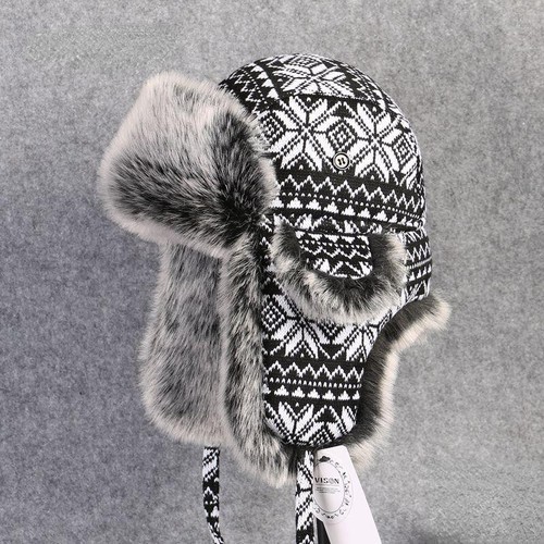 Men winter faux fur knitted - winter,