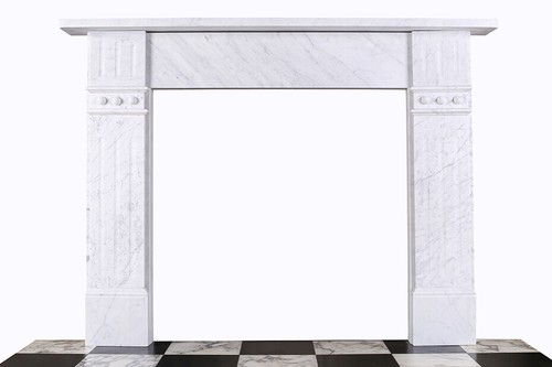 Edwardian plain fireplace - edwardian,