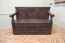 A 17th Century High Back Oak