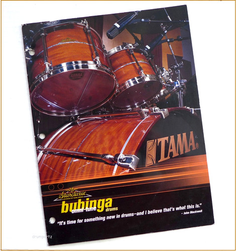 Tama bubinga drum catalog - drum,