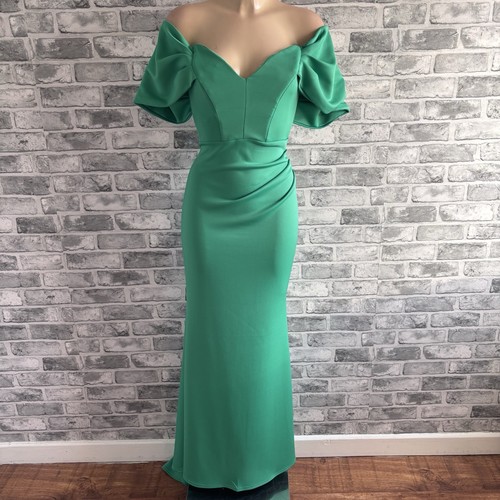 Green bardot off shoulder - off,