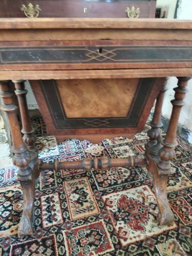 Victorian antique sewing table - antique,