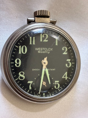 Vtg westclox scotty black - vtg.,