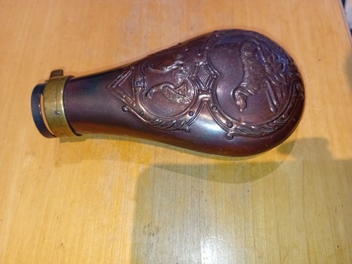 Antique powder flask with