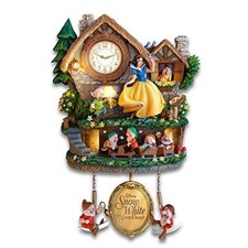 Bradford Disney Snow White & The Seven Dwarfs Clock Lights Up w/ Music & Motion