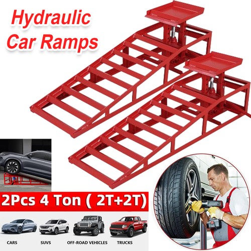 Ton hydraulic car ramps - ramps, 2pc