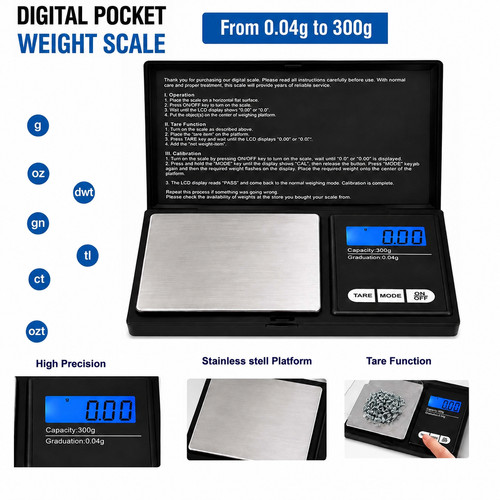04g 300g digital - 0.04g-300g, pocket
