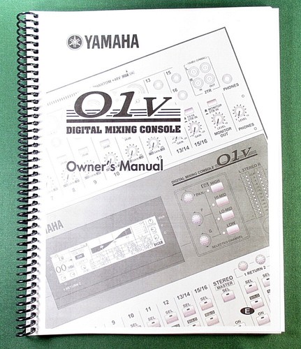 Yamaha 01v instruction manual - yamaha,