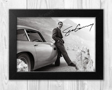 Sean Connery 007 DB5 A4 signed