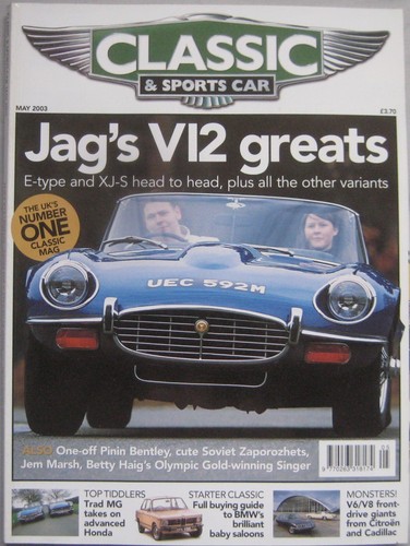 Classic sportscar may 2003 - sportscar,