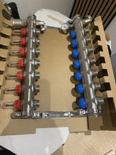 7 Port Manifold -Stainless Steel -Underfloor Heating (new)