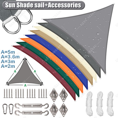 Outdoor sun shade sail garden - sun,
