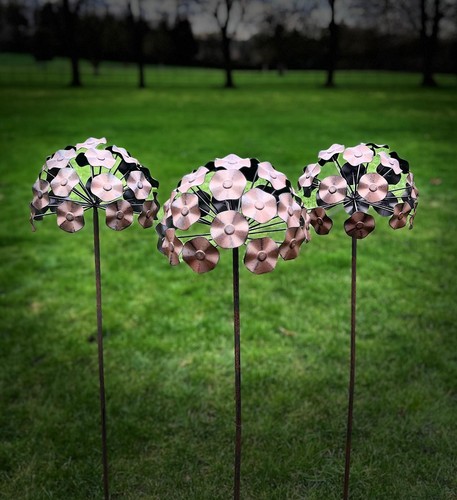 Metal hydrangea flower - flower, floral