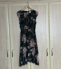 Stella Morgan Women's Emerald Green Lined Floral Midi Dress - Ladies Size UK 12