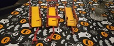 3 Vintage Britains 9534 Krone Benac RBR 3000 Round Bale Trailers For Spares 1:32