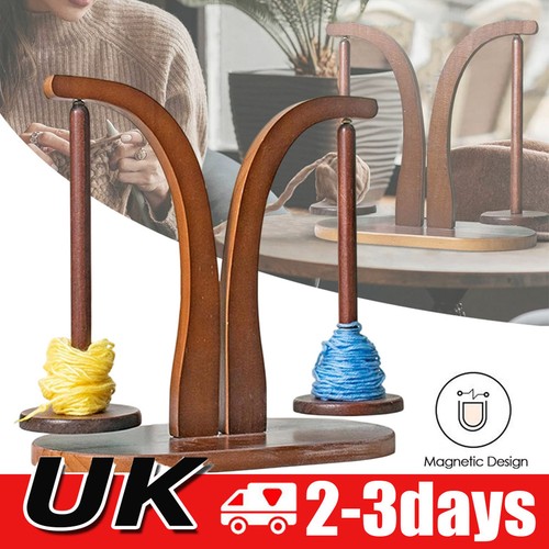 Wooden yarn holder magnetic - holder,