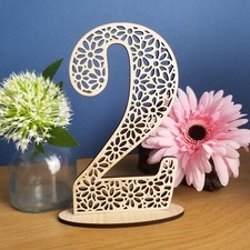Wood Wedding Table Numbers